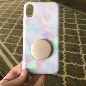 Velvet caviar iPhone X case cotton candy